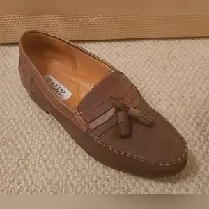 Bally | Shoes | Bally Fargo Mens Tan Nubuck Leather Slipon  display picture 2